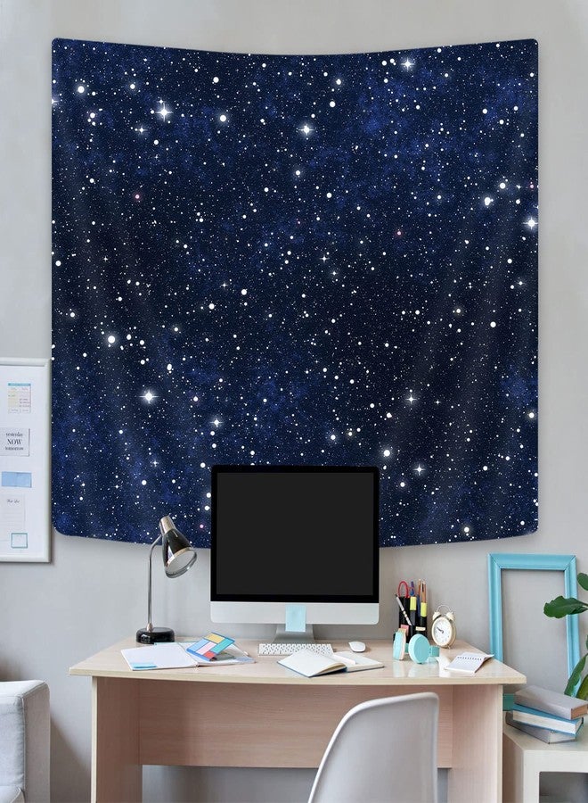 GOAOK Outer Space Galaxy Tapestry, Dark Blue Starry Night Sky Stars Moon Ceiling Tapestries, 60"X40"Inch Fantasy Cosmic Universe Celestial Small Tapestry Wall Hanging for Bedroom Room Dorm - Image 5